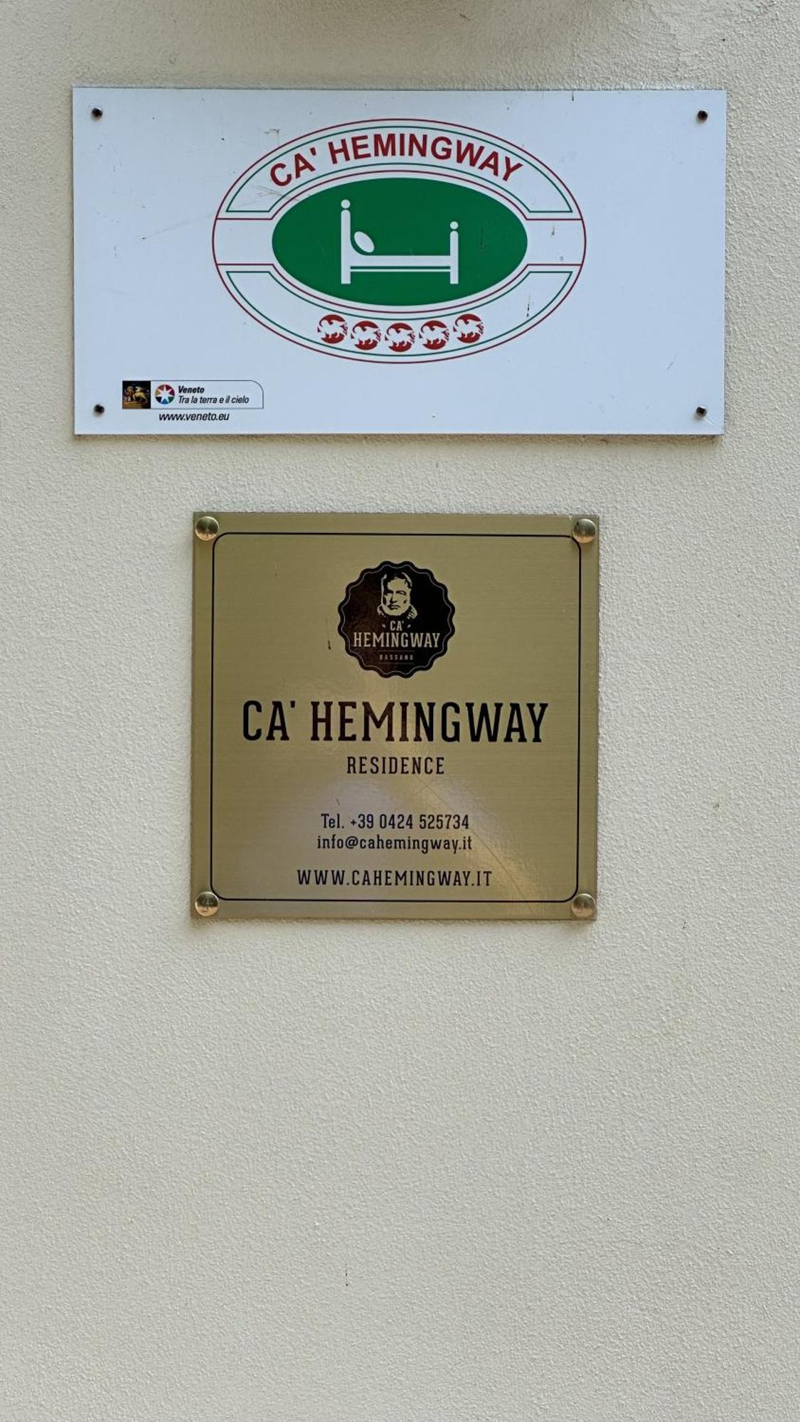 バッサーノ・デル・グラッパ Ca' Hemingwayアパートホテル エクステリア 写真